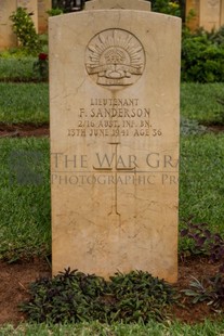 BEIRUT WAR CEMETERY - SANDERSON, FRANK