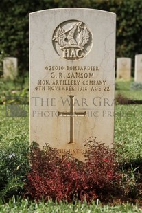 BEIRUT WAR CEMETERY - SANSOM, GORDON RALPH