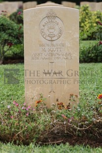 BEIRUT WAR CEMETERY - SCOTT, MATTHEW