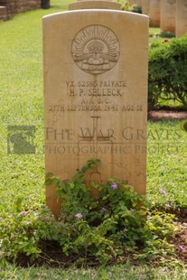 BEIRUT WAR CEMETERY - SELLECK, HAROLD PERCY