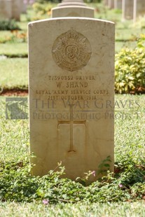 BEIRUT WAR CEMETERY - SHAND, W