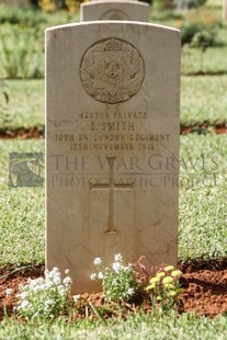 BEIRUT WAR CEMETERY - SMITH, E