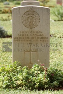 BEIRUT WAR CEMETERY - SPRAGG, ALBERT