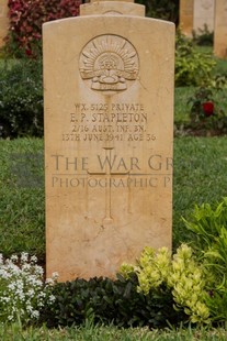 BEIRUT WAR CEMETERY - STAPLETON, EDWARD PATRICK