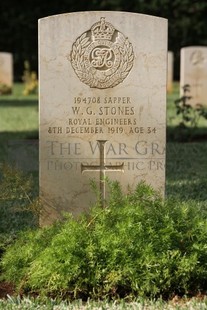 BEIRUT WAR CEMETERY - STONES, W G