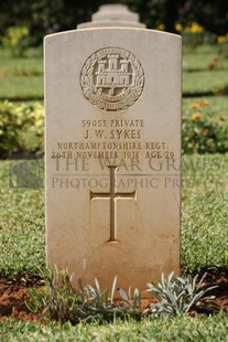 BEIRUT WAR CEMETERY - SYKES, JOHN WILLIAM