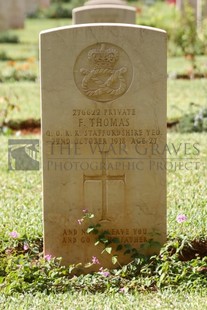 BEIRUT WAR CEMETERY - THOMAS, FRED