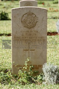 BEIRUT WAR CEMETERY - TOMLIN, EDWARD