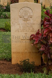 BEIRUT WAR CEMETERY - UZINGER, GEORGE