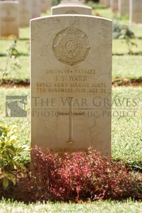 BEIRUT WAR CEMETERY - WARD, S S