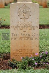 BEIRUT WAR CEMETERY - WARNER, DOUGLAS WILFRED