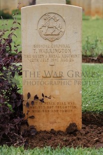 BEIRUT WAR CEMETERY - WARRINGTON, THOMAS