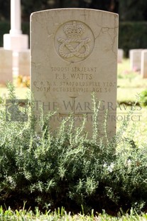 BEIRUT WAR CEMETERY - WATTS, PERCY BAYLEY