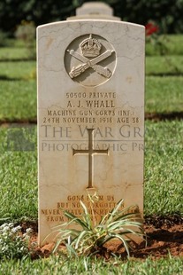 BEIRUT WAR CEMETERY - WHALL, ARTHUR JAMES