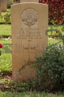 BEIRUT WAR CEMETERY - WILLIAMS, FREDERICK HERBERT