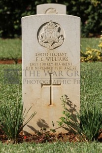 BEIRUT WAR CEMETERY - WILLIAMS, FRANK CHRISTOPHER