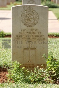 BEIRUT WAR CEMETERY - WILLMOTT, WALTER HAROLD