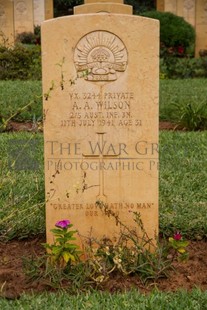 BEIRUT WAR CEMETERY - WILSON, ALAN ALBERT