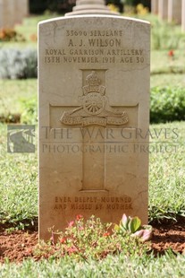 BEIRUT WAR CEMETERY - WILSON, ARTHUR JOHN