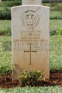 BEIRUT WAR CEMETERY - WRIGHT, C J