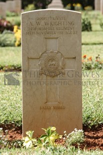 BEIRUT WAR CEMETERY - WRIGHTING, ALBERT WILLIAM