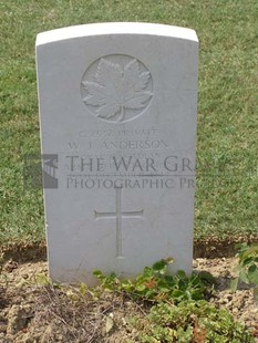 ANCONA WAR CEMETERY - ANDERSON, WALTER JOHN