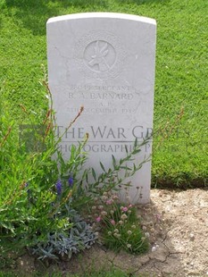 ANCONA WAR CEMETERY - BARNARD, B A