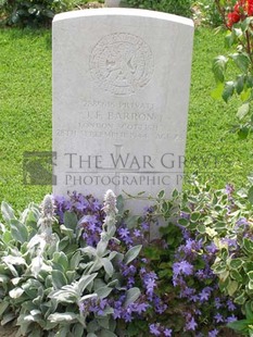 ANCONA WAR CEMETERY - BARRON, JAMES FRASER