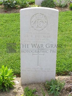 ANCONA WAR CEMETERY - BATCHLOR, ARTHUR RAYMOND