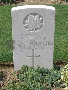 ANCONA WAR CEMETERY - BERNARD, ALFRED J.