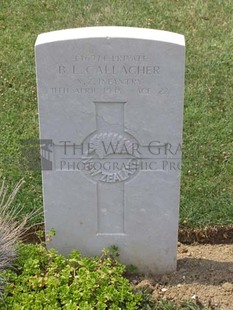 ANCONA WAR CEMETERY - CALLAGHER, BERNARD LEONARD