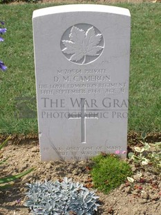 ANCONA WAR CEMETERY - CAMERON, DONALD MATHESON