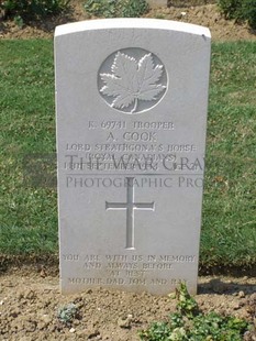 ANCONA WAR CEMETERY - COOK, ALLAN