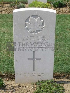 ANCONA WAR CEMETERY - COUSENS, JOHN A.