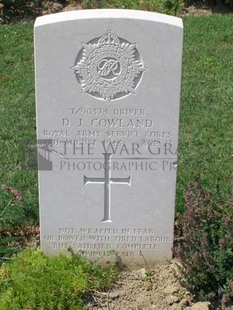 ANCONA WAR CEMETERY - COWLAND, DOUGLAS J.