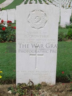 ANCONA WAR CEMETERY - CROWTHER, DONALD