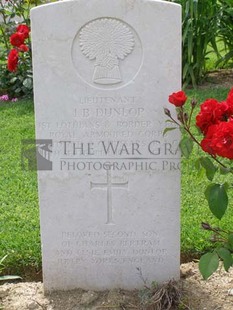 ANCONA WAR CEMETERY - DUNLOP, JAMES BERTRAM