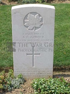 ANCONA WAR CEMETERY - GONDER, ALEXANDER C.