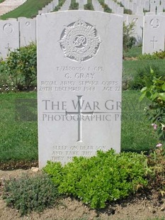 ANCONA WAR CEMETERY - GRAY, GEORGE