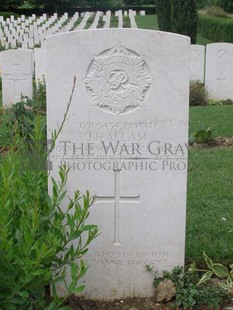 ANCONA WAR CEMETERY - HALLAM, JOHN