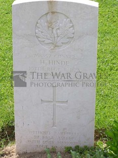 ANCONA WAR CEMETERY - HINDE, HERBERT