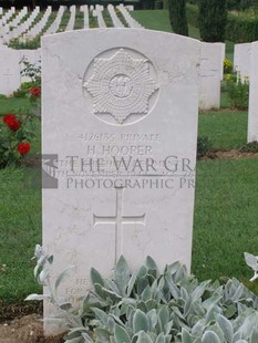 ANCONA WAR CEMETERY - HOOPER, HAROLD