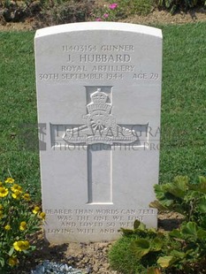 ANCONA WAR CEMETERY - HUBBARD, JACK