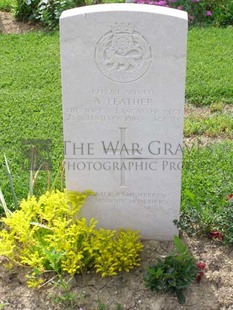 ANCONA WAR CEMETERY - LEATHER, ALWYN