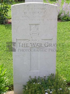 ANCONA WAR CEMETERY - LOVATT, WILFRED