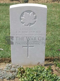 ANCONA WAR CEMETERY - MACDONALD, JOHN ALEXANDER