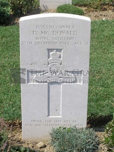 ANCONA WAR CEMETERY - McDONALD, DAVID