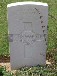 ANCONA WAR CEMETERY - McEWING, DAVID PETRIE