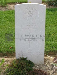 ANCONA WAR CEMETERY - McPHAIL, ROBERT KELLY