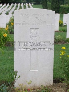 ANCONA WAR CEMETERY - PRICE, MERVYN